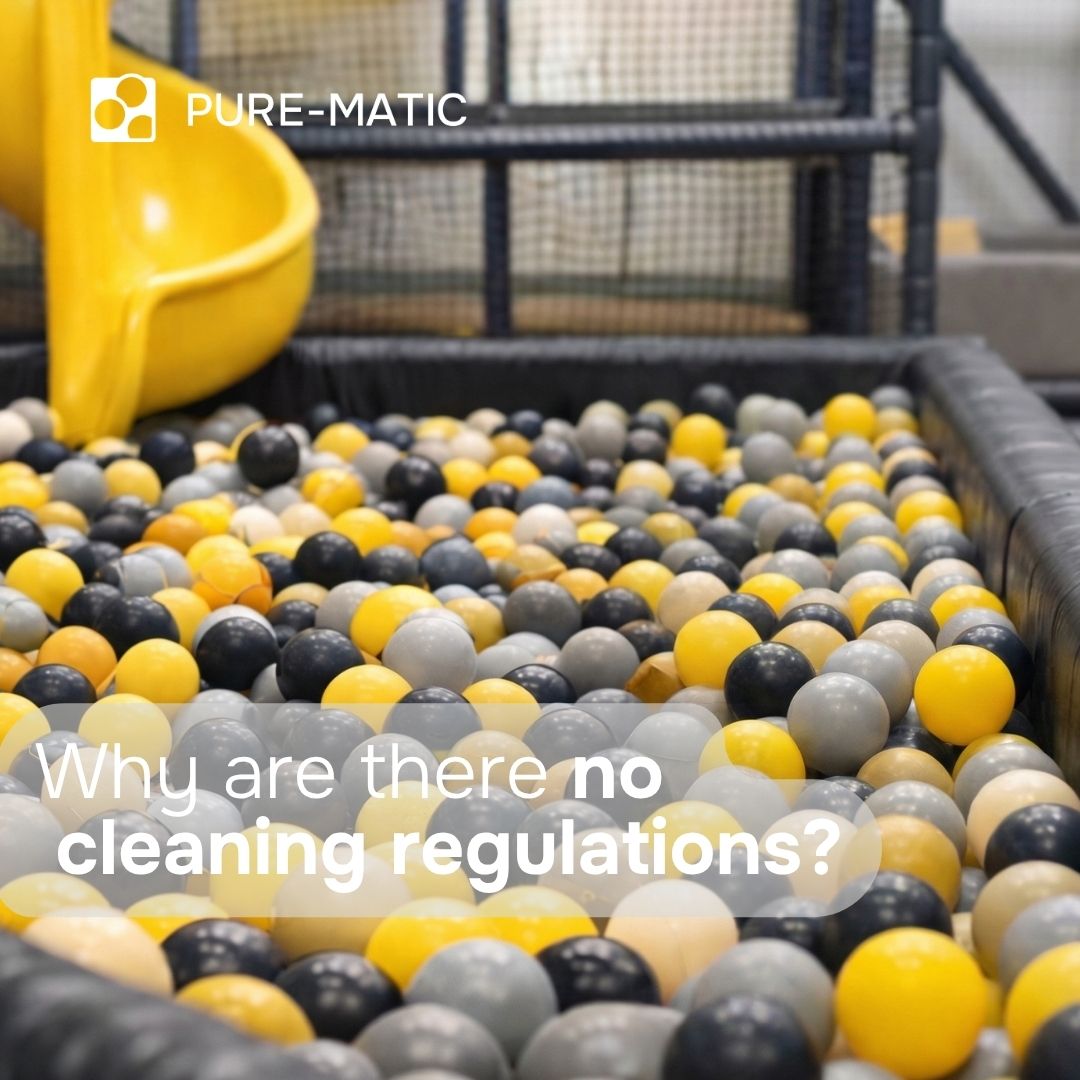 Why are there no cleaning regulations for soft play facilities?